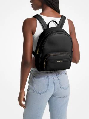 Bex Medium Pebbled Leather Backpack - Image 10