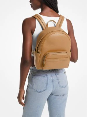 Bex Medium Pebbled Leather Backpack - Image 5