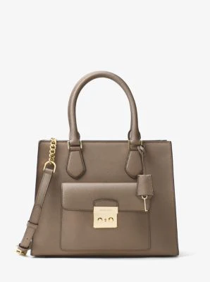 Bridgette Medium Saffiano Leather Tote - Image 11