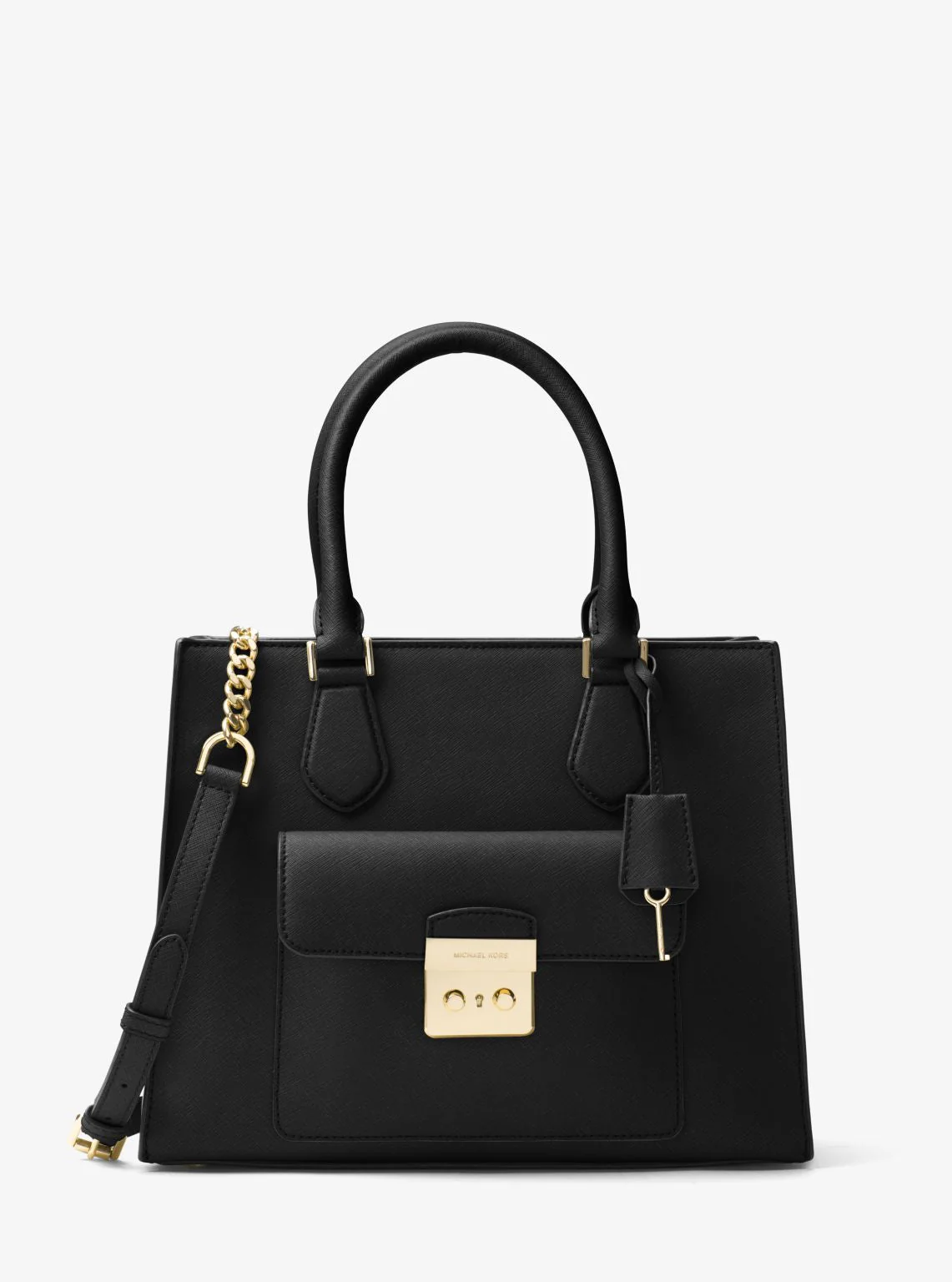 Bridgette Medium Saffiano Leather Tote - Image 13