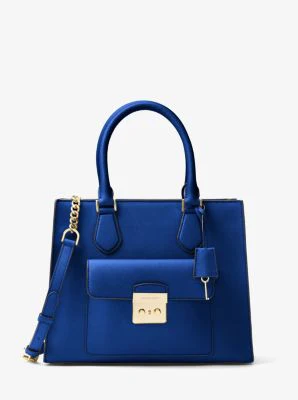 Bridgette Medium Saffiano Leather Tote - Image 5