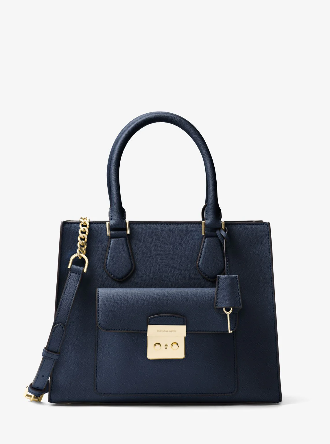 Bridgette Medium Saffiano Leather Tote - Image 7