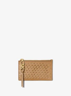 Empire Small Woven Leather Card Case - Image 10