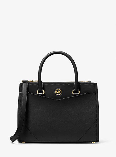 Everly Medium Saffiano Leather Satchel - Image 16