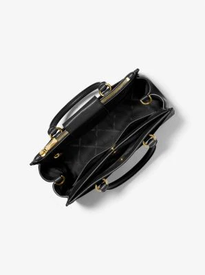 Everly Medium Saffiano Leather Satchel - Image 18