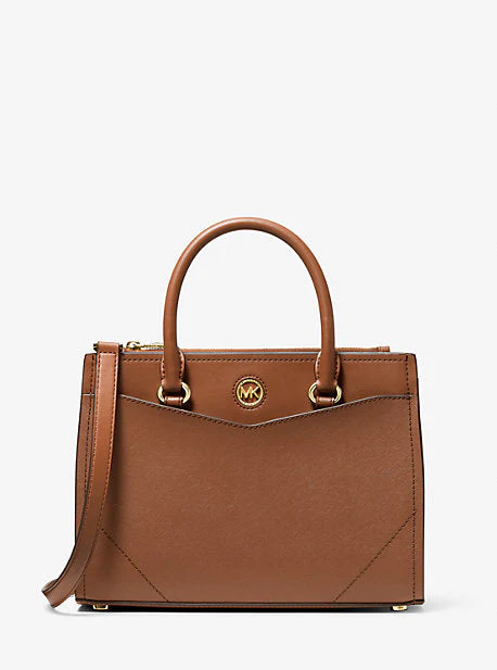 Everly Medium Saffiano Leather Satchel - Image 6