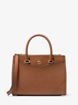 Everly Medium Saffiano Leather Satchel - Image 7