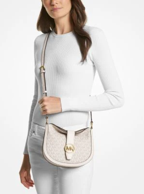 Gabby Small Signature Logo Hobo Crossbody Bag - Image 4