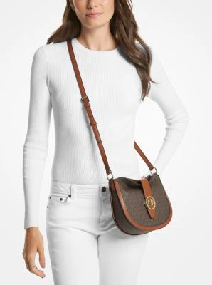Gabby Small Signature Logo Hobo Crossbody Bag - Image 8