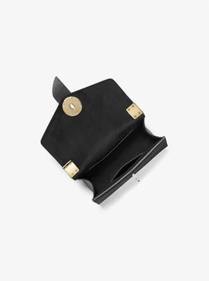 Greenwich Small Studded Quilted Faux Leather Crossbody Bag - Image 3