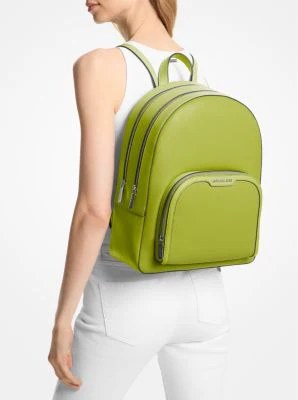 Jaycee Large Pebbled Leather Backpack - Image 10