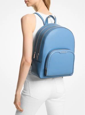 Jaycee Large Pebbled Leather Backpack - Image 5