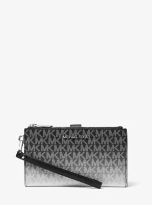 Jet Set Large Ombré Signature Logo Wristlet - Image 13