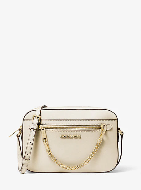 Jet Set Large Saffiano Leather Crossbody Bag - Image 11