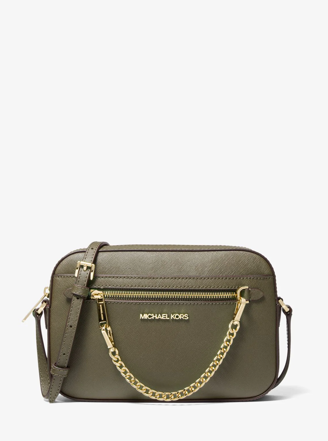 Jet Set Large Saffiano Leather Crossbody Bag - Image 131