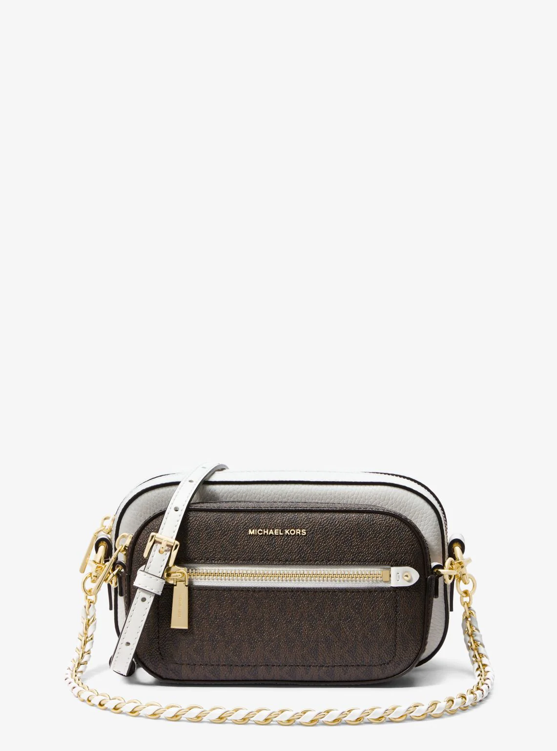 Jet Set Logo and Leather 4-in-1 Crossbody Bag - Image 9