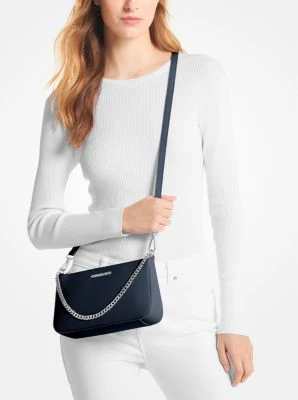 Jet Set Medium Saffiano Leather Crossbody Bag - Image 15