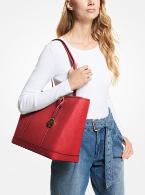 Jet Set Travel Large Saffiano Leather Tote Bag - Image 4