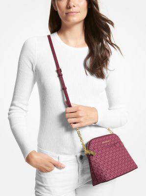 Jet Set Travel Medium Logo Dome Crossbody Bag - Image 12