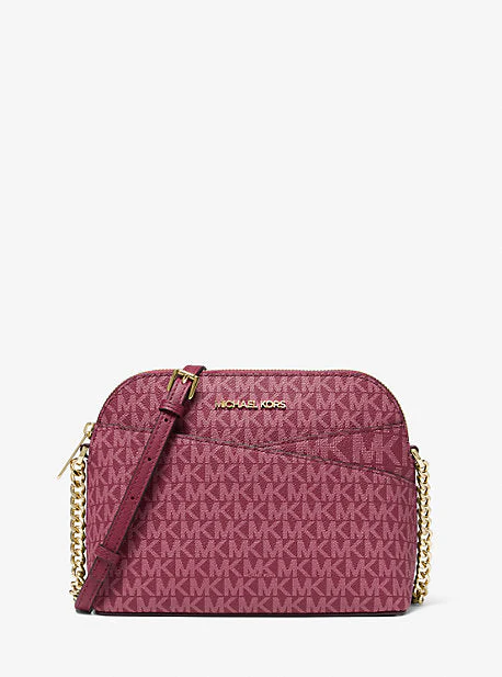 Jet Set Travel Medium Logo Dome Crossbody Bag - Image 9