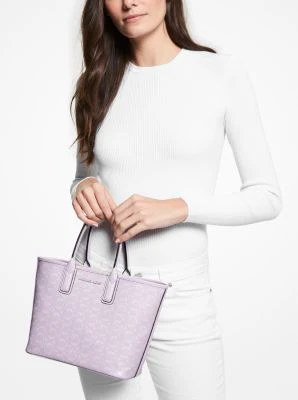 Jodie Small Logo Jacquard Tote Bag - Image 19