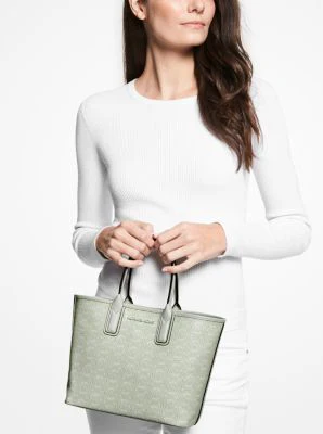 Jodie Small Logo Jacquard Tote Bag - Image 23