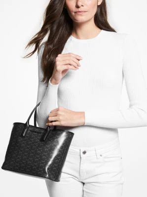 Jodie Small Logo Jacquard Tote Bag - Image 32
