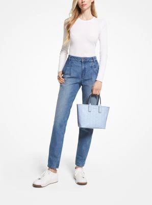 Jodie Small Logo Jacquard Tote Bag - Image 7