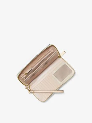 Logo Stripe Continental Wristlet - Image 13