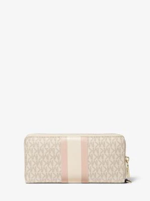 Logo Stripe Continental Wristlet - Image 14
