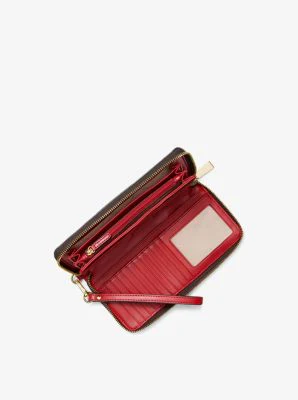 Logo Stripe Continental Wristlet - Image 17