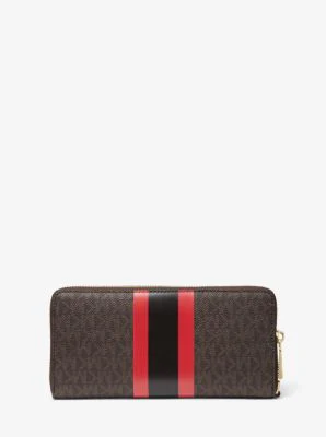 Logo Stripe Continental Wristlet - Image 18
