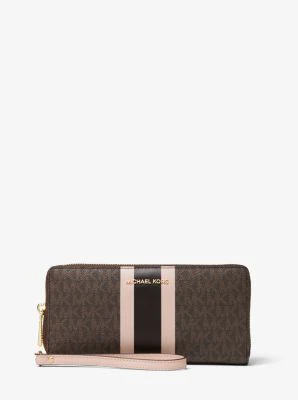Logo Stripe Continental Wristlet - Image 20