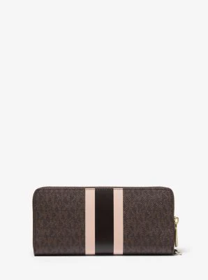 Logo Stripe Continental Wristlet - Image 22