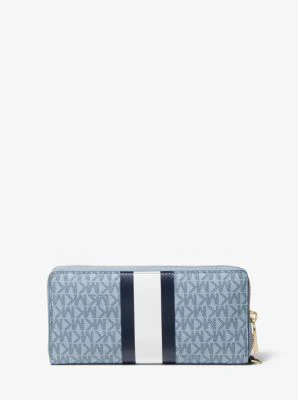 Logo Stripe Continental Wristlet - Image 26