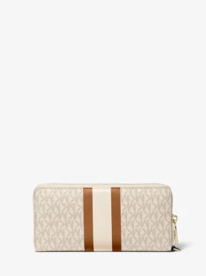 Logo Stripe Continental Wristlet - Image 30