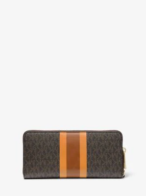 Logo Stripe Continental Wristlet - Image 34