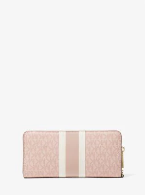 Logo Stripe Continental Wristlet - Image 4