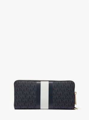 Logo Stripe Continental Wristlet - Image 52