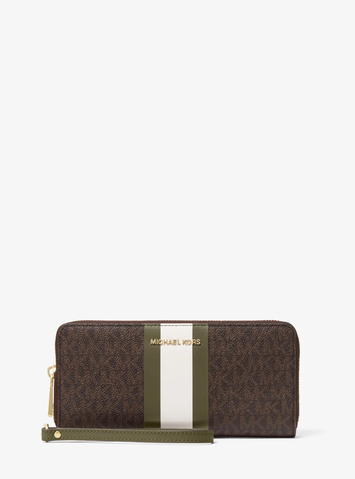 Logo Stripe Continental Wristlet - Image 53