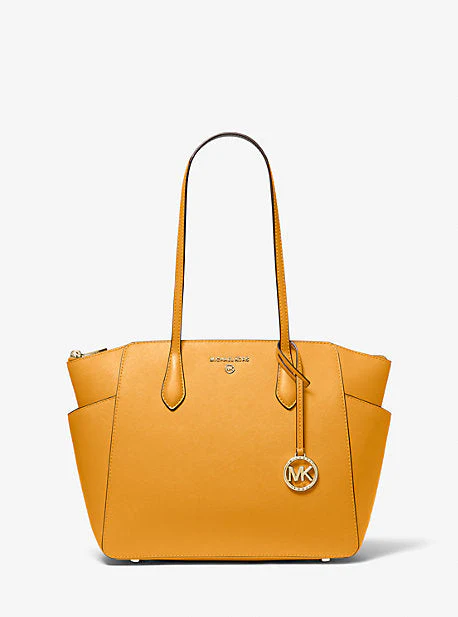 Marilyn Medium Saffiano Leather Tote Bag - Image 17