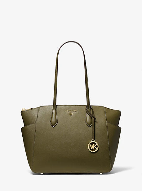 Marilyn Medium Saffiano Leather Tote Bag - Image 9