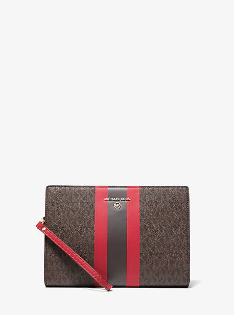 Medium Logo Stripe Zip Pouch - Image 14