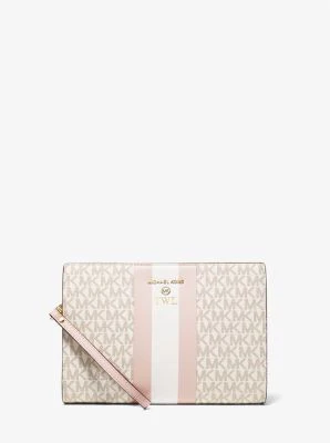 Medium Logo Stripe Zip Pouch - Image 19