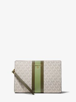 Medium Logo Stripe Zip Pouch - Image 25