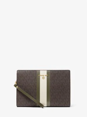 Medium Logo Stripe Zip Pouch - Image 36