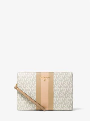 Medium Logo Stripe Zip Pouch - Image 43