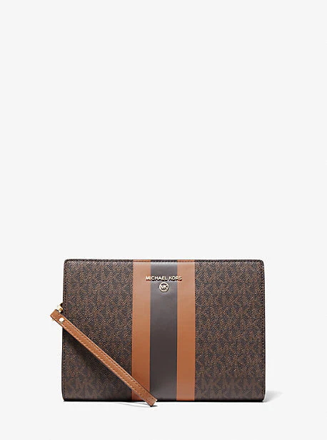 Medium Logo Stripe Zip Pouch - Image 5