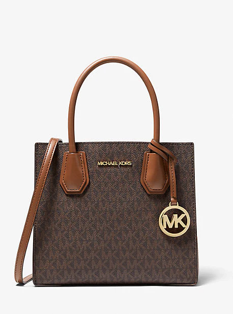 Mercer Medium Logo and Leather Accordion Crossbody Bag - Image 5