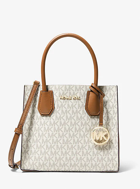 Mercer Medium Logo and Leather Accordion Crossbody Bag - Image 9